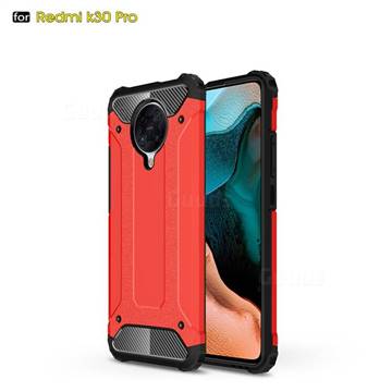 King Kong Armor Premium Shockproof Dual Layer Rugged Hard Cover for Xiaomi Redmi K30 Pro - Big Red
