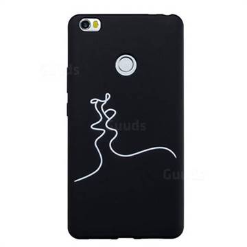 Kiss Stick Figure Matte Black TPU Phone Cover for Xiaomi Mi Max