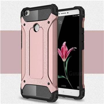 King Kong Armor Premium Shockproof Dual Layer Rugged Hard Cover for Xiaomi Mi Max - Rose Gold