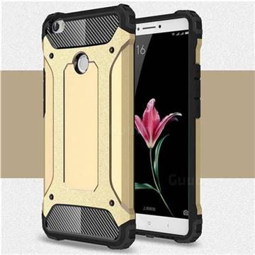 King Kong Armor Premium Shockproof Dual Layer Rugged Hard Cover for Xiaomi Mi Max - Champagne Gold