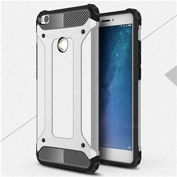 King Kong Armor Premium Shockproof Dual Layer Rugged Hard Cover for Xiaomi Mi Max 2 - Technology Silver