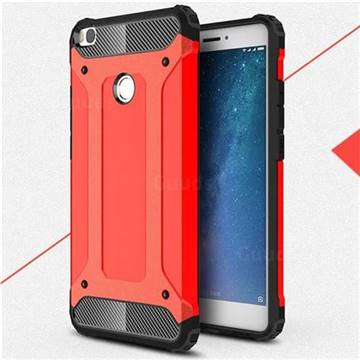 King Kong Armor Premium Shockproof Dual Layer Rugged Hard Cover for Xiaomi Mi Max 2 - Big Red