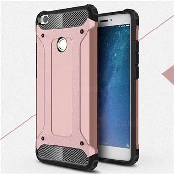 King Kong Armor Premium Shockproof Dual Layer Rugged Hard Cover for Xiaomi Mi Max 2 - Rose Gold
