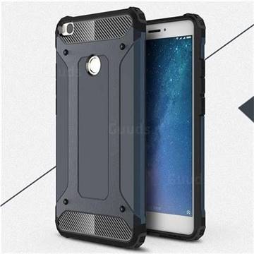 King Kong Armor Premium Shockproof Dual Layer Rugged Hard Cover for Xiaomi Mi Max 2 - Navy