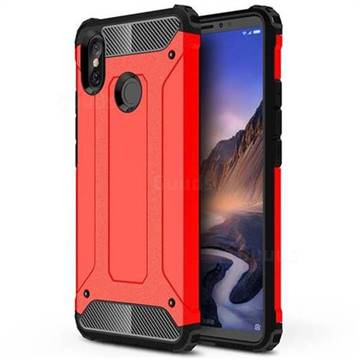 King Kong Armor Premium Shockproof Dual Layer Rugged Hard Cover for Xiaomi Mi Max 3 - Big Red