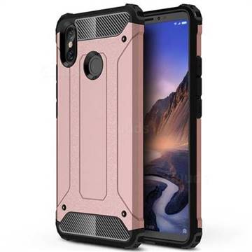 King Kong Armor Premium Shockproof Dual Layer Rugged Hard Cover for Xiaomi Mi Max 3 - Rose Gold