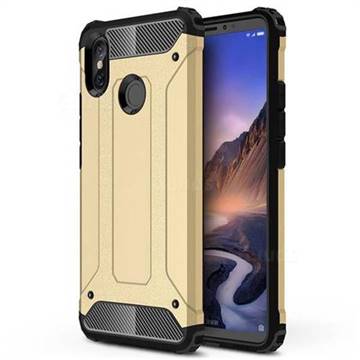 King Kong Armor Premium Shockproof Dual Layer Rugged Hard Cover for Xiaomi Mi Max 3 - Champagne Gold