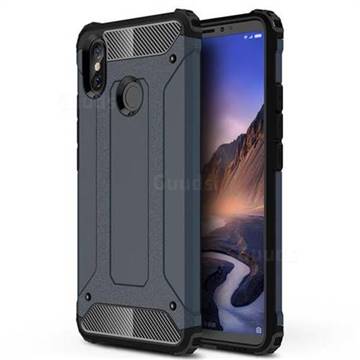 King Kong Armor Premium Shockproof Dual Layer Rugged Hard Cover for Xiaomi Mi Max 3 - Navy