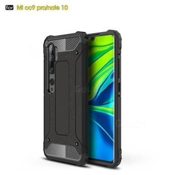 King Kong Armor Premium Shockproof Dual Layer Rugged Hard Cover for Xiaomi Mi Note 10 / Note 10 Pro / CC9 Pro - Black Gold