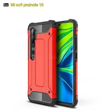 King Kong Armor Premium Shockproof Dual Layer Rugged Hard Cover for Xiaomi Mi Note 10 / Note 10 Pro / CC9 Pro - Big Red