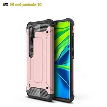 King Kong Armor Premium Shockproof Dual Layer Rugged Hard Cover for Xiaomi Mi Note 10 / Note 10 Pro / CC9 Pro - Rose Gold