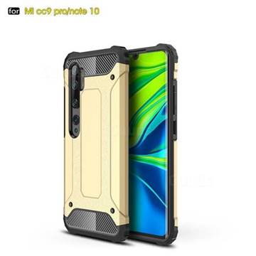 King Kong Armor Premium Shockproof Dual Layer Rugged Hard Cover for Xiaomi Mi Note 10 / Note 10 Pro / CC9 Pro - Champagne Gold