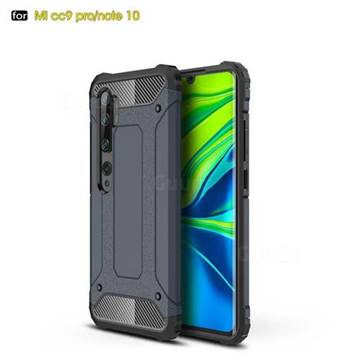 King Kong Armor Premium Shockproof Dual Layer Rugged Hard Cover for Xiaomi Mi Note 10 / Note 10 Pro / CC9 Pro - Navy