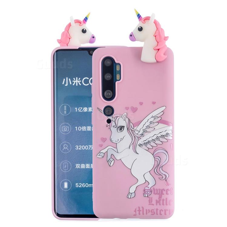 Wings Unicorn Soft 3D Climbing Doll Soft Case for Xiaomi Mi Note 10 / Note 10 Pro / CC9 Pro