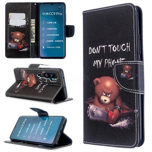 Chainsaw Bear Leather Wallet Case for Xiaomi Mi Note 10 / Note 10 Pro / CC9 Pro