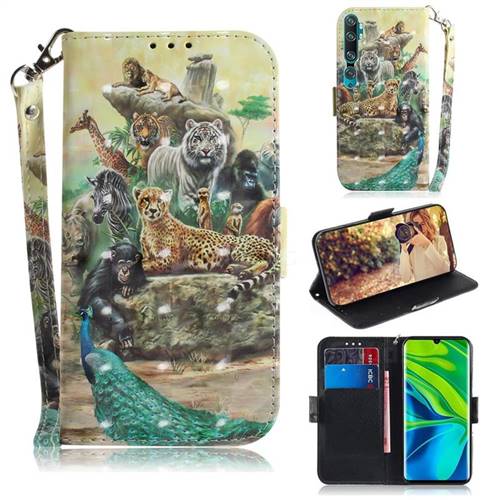 Beast Zoo 3D Painted Leather Wallet Phone Case for Xiaomi Mi Note 10 / Note 10 Pro / CC9 Pro