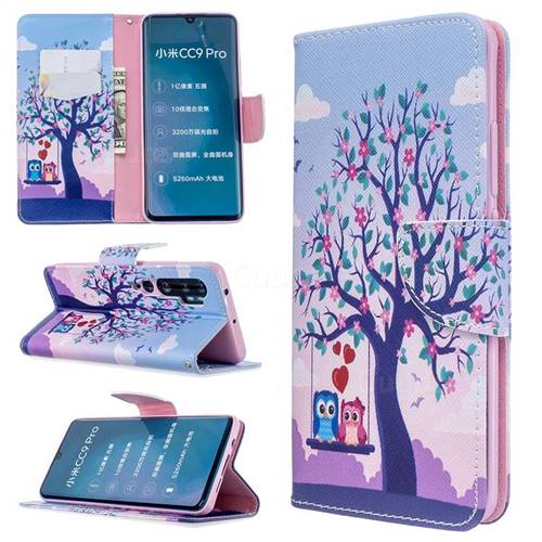 Tree and Owls Leather Wallet Case for Xiaomi Mi Note 10 / Note 10 Pro / CC9 Pro