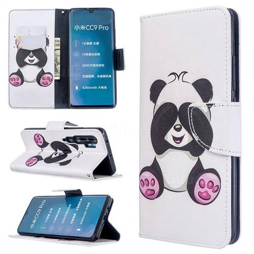 Lovely Panda Leather Wallet Case for Xiaomi Mi Note 10 / Note 10 Pro / CC9 Pro