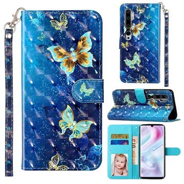 Rankine Butterfly 3D Leather Phone Holster Wallet Case for Xiaomi Mi Note 10 / Note 10 Pro / CC9 Pro
