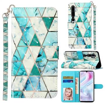Stitching Marble 3D Leather Phone Holster Wallet Case for Xiaomi Mi Note 10 / Note 10 Pro / CC9 Pro