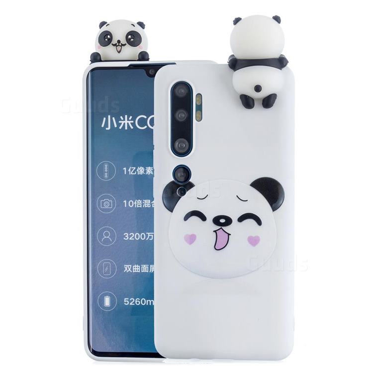 Smiley Panda Soft 3D Climbing Doll Soft Case for Xiaomi Mi Note 10 Lite