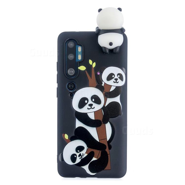 Ascended Panda Soft 3D Climbing Doll Soft Case for Xiaomi Mi Note 10 Lite