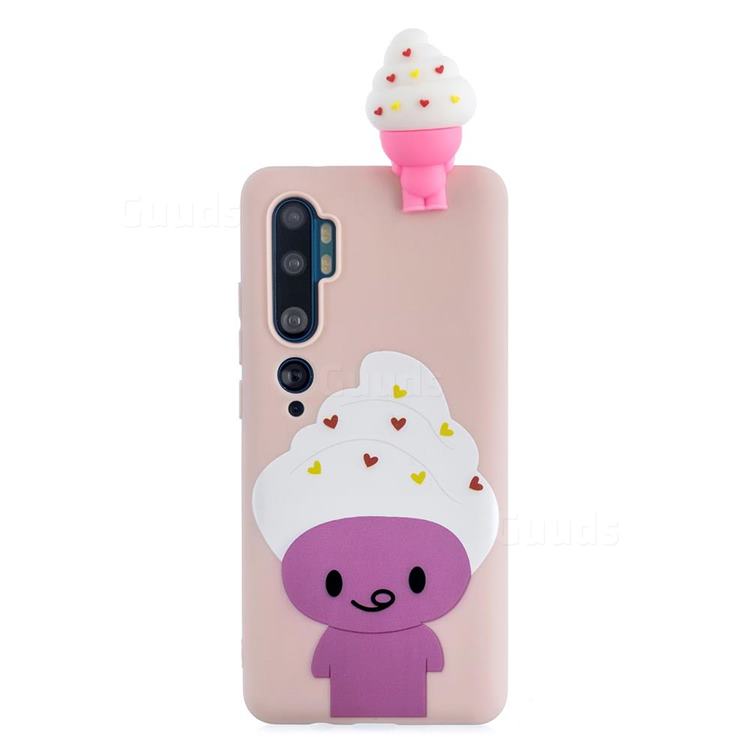Ice Cream Man Soft 3D Climbing Doll Soft Case for Xiaomi Mi Note 10 Lite
