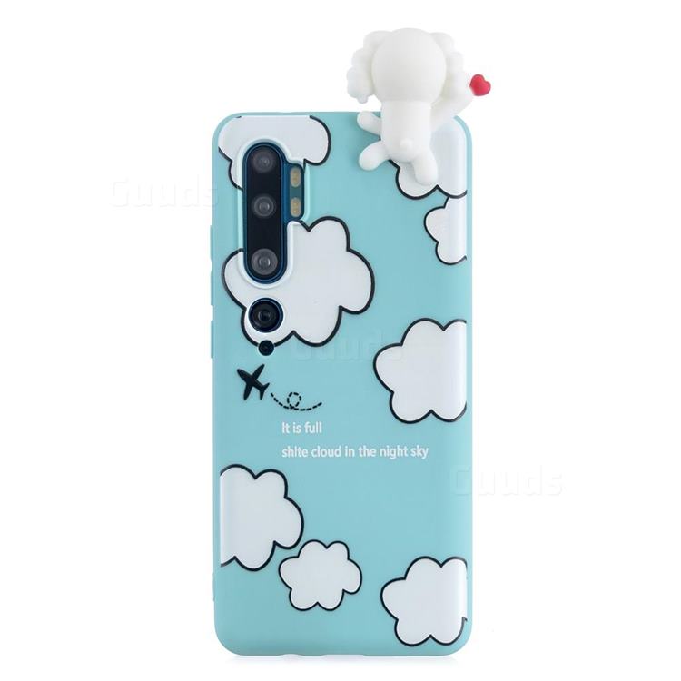 Cute Cloud Girl Soft 3D Climbing Doll Soft Case for Xiaomi Mi Note 10 Lite