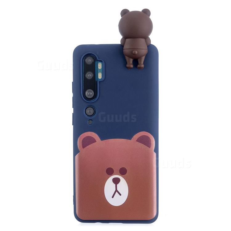 Cute Bear Soft 3D Climbing Doll Soft Case for Xiaomi Mi Note 10 Lite