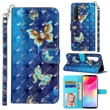Rankine Butterfly 3D Leather Phone Holster Wallet Case for Xiaomi Mi Note 10 Lite