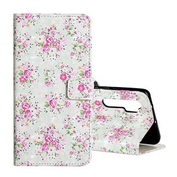Roses Flower 3D Painted Leather Phone Wallet Case for Xiaomi Mi Note 10 Lite