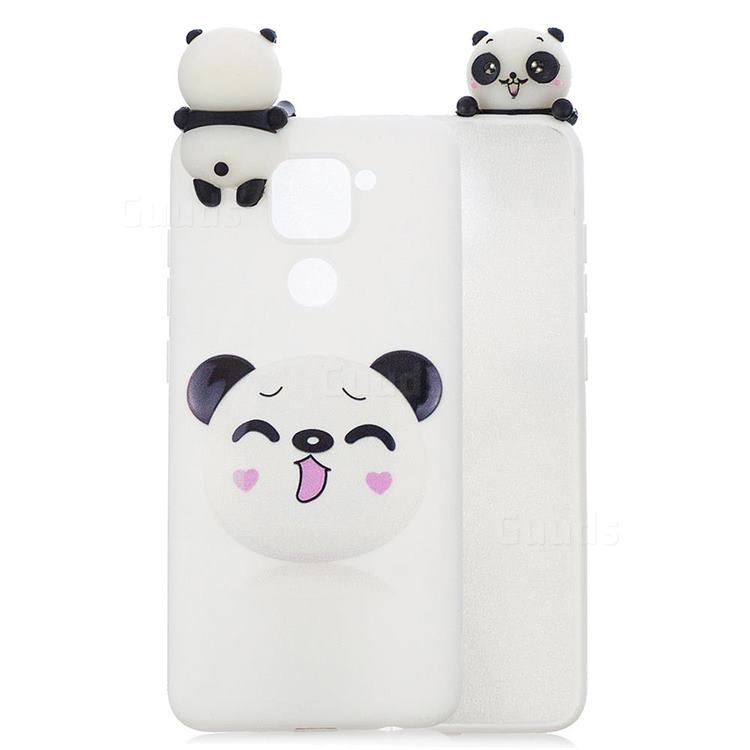 Smiley Panda Soft 3D Climbing Doll Soft Case for Xiaomi Redmi Note 9