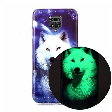 Galaxy Wolf Noctilucent Soft TPU Back Cover for Xiaomi Redmi Note 9s / Note9 Pro / Note 9 Pro Max