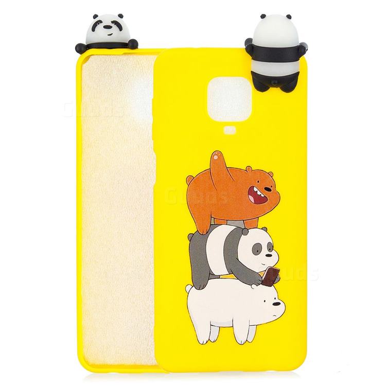 Striped Bear Soft 3D Climbing Doll Soft Case for Xiaomi Redmi Note 9s / Note9 Pro / Note 9 Pro Max