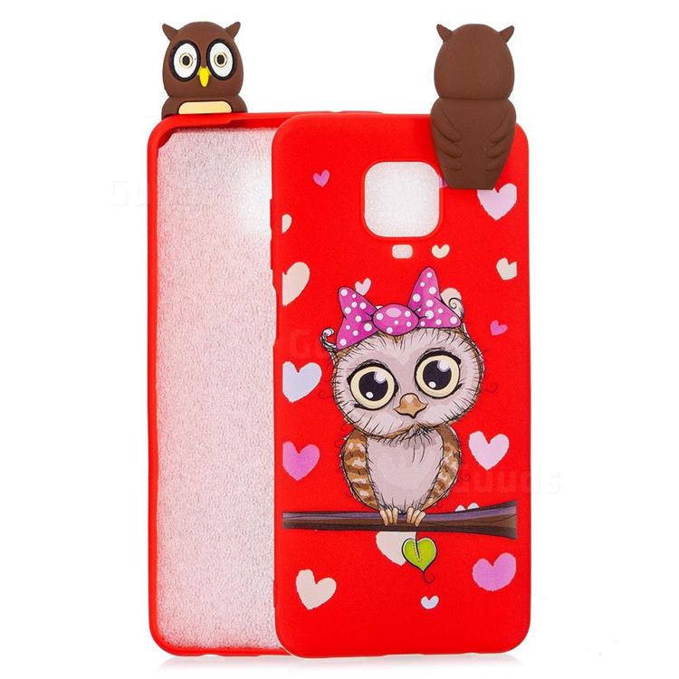 Bow Owl Soft 3D Climbing Doll Soft Case for Xiaomi Redmi Note 9s / Note9 Pro / Note 9 Pro Max