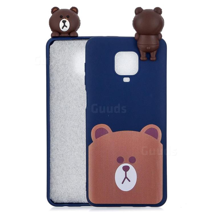 Cute Bear Soft 3D Climbing Doll Soft Case for Xiaomi Redmi Note 9s / Note9 Pro / Note 9 Pro Max