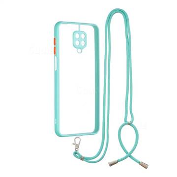 Necklace Cross-body Lanyard Strap Cord Phone Case Cover for Xiaomi Redmi Note 9s / Note9 Pro / Note 9 Pro Max - Blue
