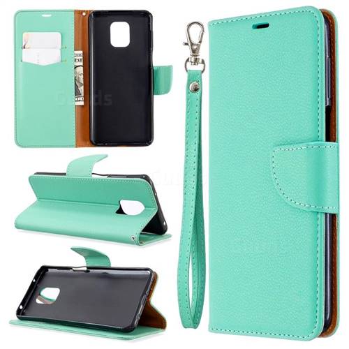 Classic Luxury Litchi Leather Phone Wallet Case for Xiaomi Redmi Note 9s / Note9 Pro / Note 9 Pro Max - Green