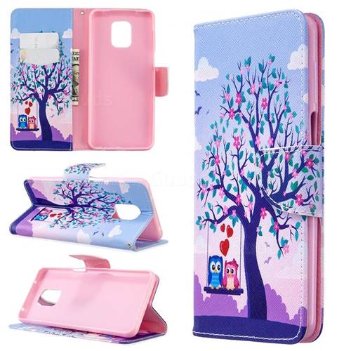 Tree and Owls Leather Wallet Case for Xiaomi Redmi Note 9s / Note9 Pro / Note 9 Pro Max