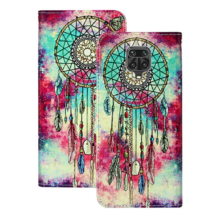 Butterfly Chimes PU Leather Wallet Case for Xiaomi Redmi Note 9s / Note9 Pro / Note 9 Pro Max