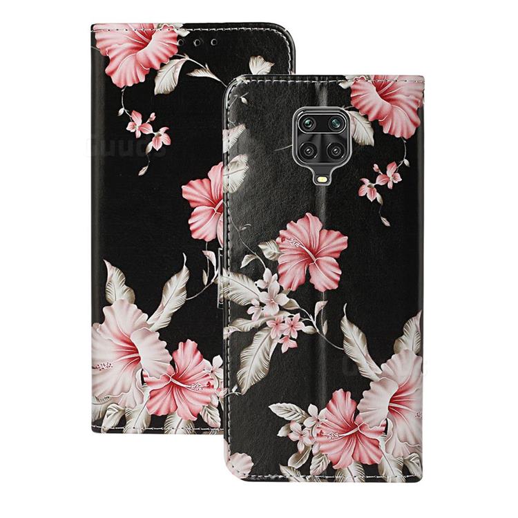 Azalea Flower PU Leather Wallet Case for Xiaomi Redmi Note 9s / Note9 Pro / Note 9 Pro Max