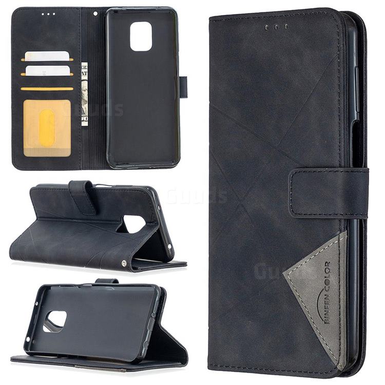 Binfen Color BF05 Prismatic Slim Wallet Flip Cover for Xiaomi Redmi Note 9s / Note9 Pro / Note 9 Pro Max - Black