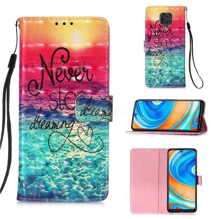 Colorful Dream Catcher 3D Painted Leather Wallet Case for Xiaomi Redmi Note 9s / Note9 Pro / Note 9 Pro Max