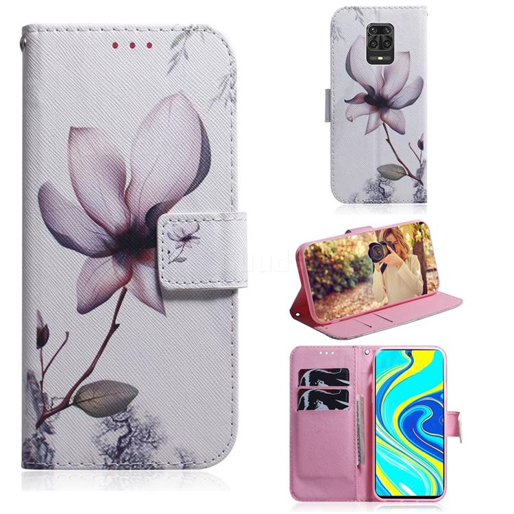 Magnolia Flower PU Leather Wallet Case for Xiaomi Redmi Note 9s / Note9 Pro / Note 9 Pro Max