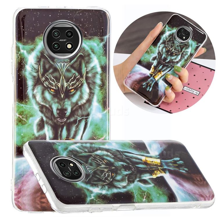 Wolf King Noctilucent Soft TPU Back Cover for Xiaomi Redmi Note 9T