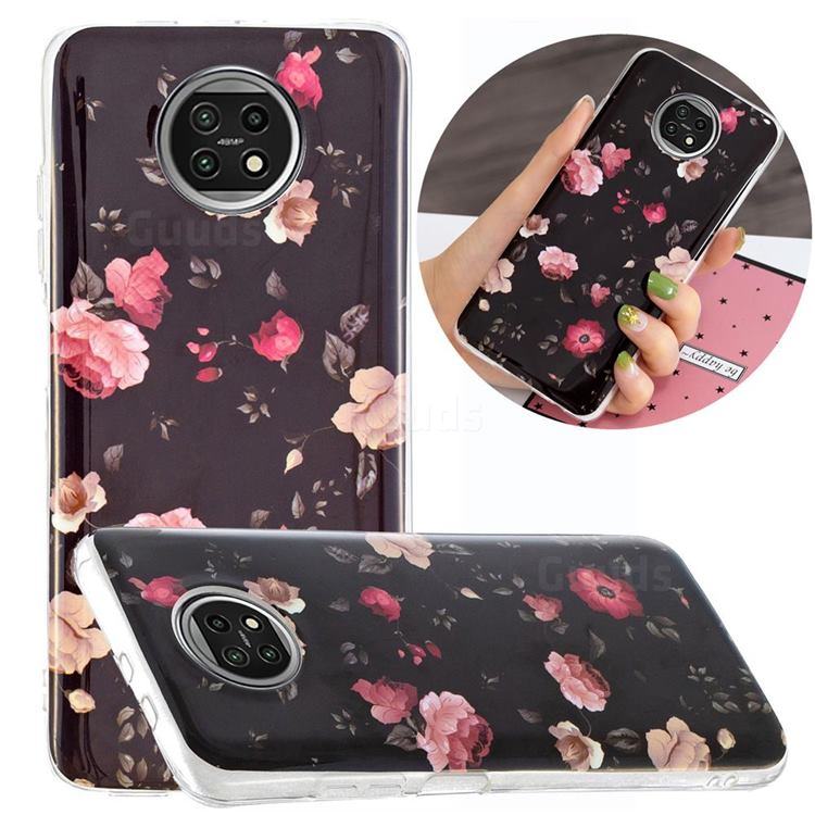 Rose Flower Noctilucent Soft TPU Back Cover for Xiaomi Redmi Note 9T