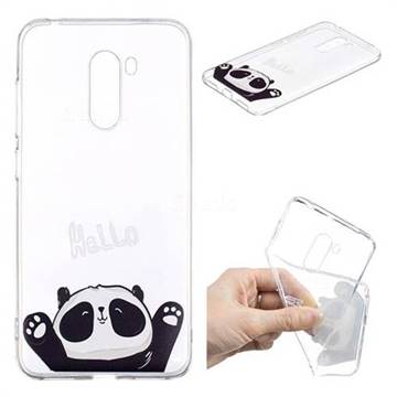Hello Panda Super Clear Soft TPU Back Cover for Mi Xiaomi Pocophone F1