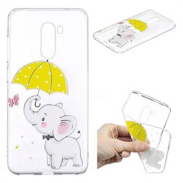 Umbrella Elephant Super Clear Soft TPU Back Cover for Mi Xiaomi Pocophone F1