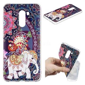 Totem Flower Elephant Super Clear Soft TPU Back Cover for Mi Xiaomi Pocophone F1