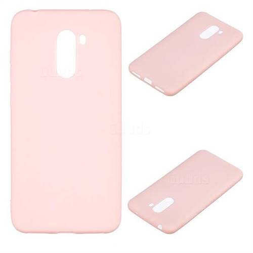Candy Soft Silicone Protective Phone Case for Mi Xiaomi Pocophone F1 - Light Pink